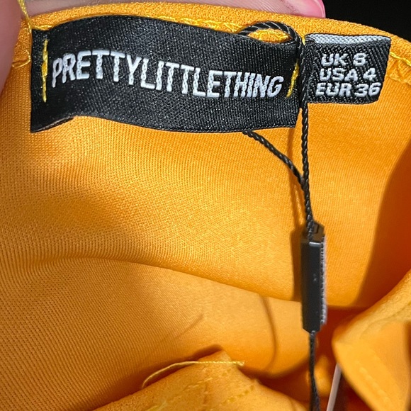 NWT pretty little thing one shoulder draped midi dress - Picture 4 of 6